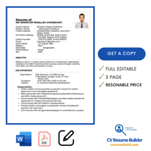 CV BD Format