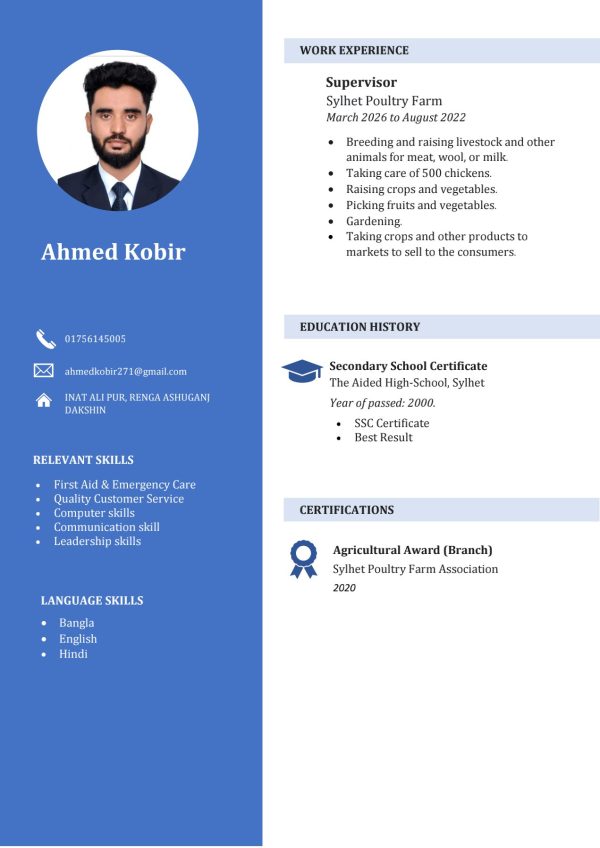 europass resume template