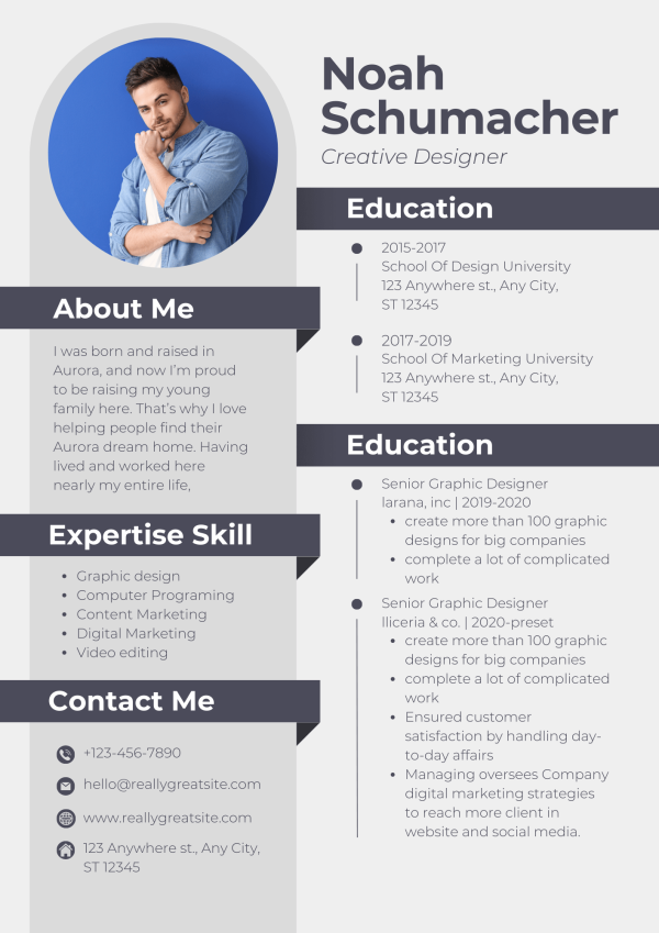 Professional CV Word Template