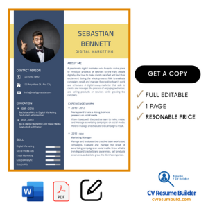 Get Noticed: Word Template CV for a Winning Resume