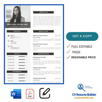 Best Customer Service CV for Job in Canada-(MS Word Editable Format 2023)