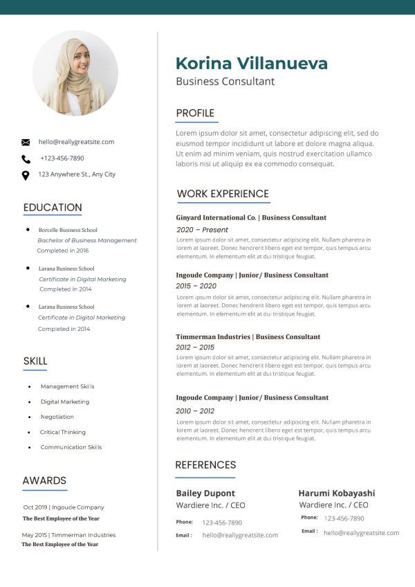 Business Analyst CV