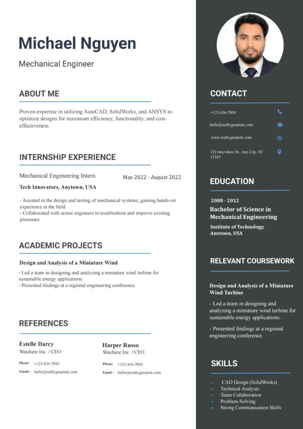 Entry-Level-Emphasis-Mechanical-Engineering-Resume