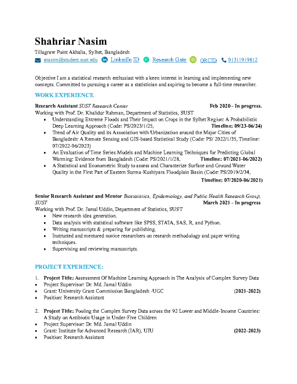 academic curriculum vitae template word