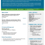 professional biodata format for marriage